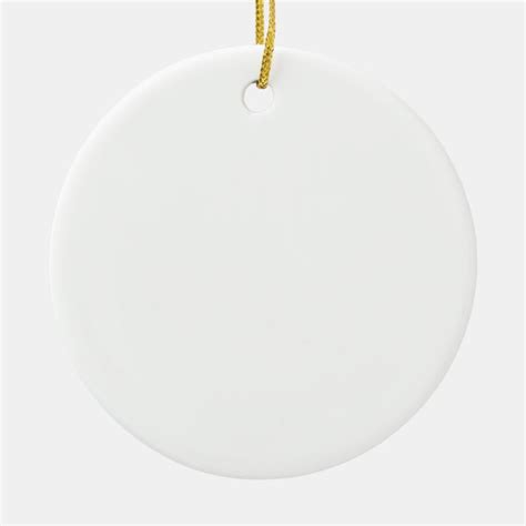 Blank Create Your Own Ceramic Ornament Zazzle