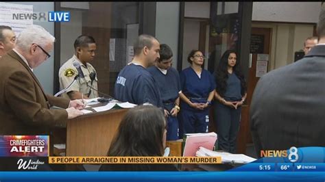 Five People Arraigned In Missing Womans Murder