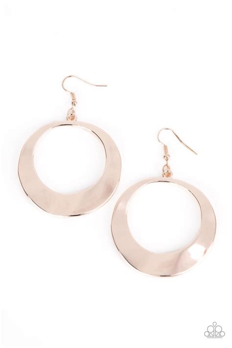 paparazzi urban eclipse rose gold earrings lisaabercrombie