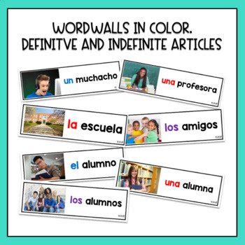 Definite And Indefinite Articles In Spanish Articulos Definidos E