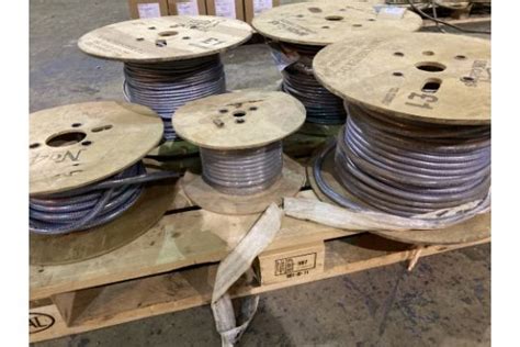 5 Spools Of Various Thickness And Length Electrical Cable