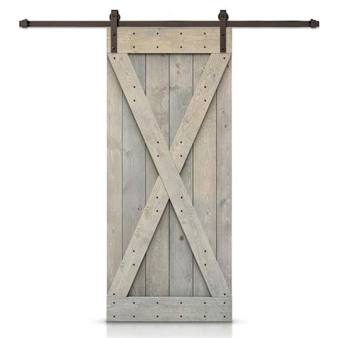 CALHOME 36 In X 84 In X Series Smoke Gray DIY Knotty Pine Wood