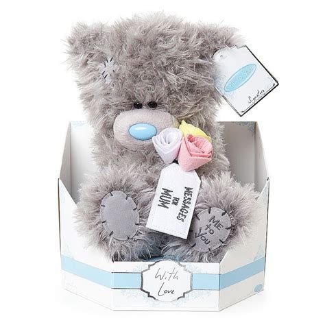 9 Mum Flower Me To You Tatty Teddy Bear Holding Flowers Perfect For