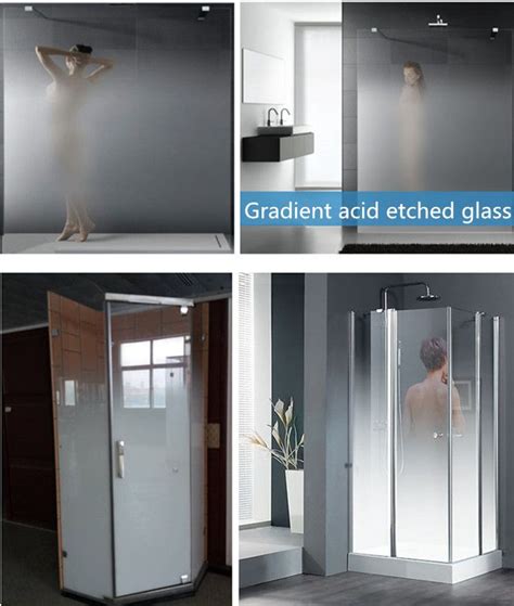 White Gradient Glass For Shower Frosted Gradients Glass Gradient Acid