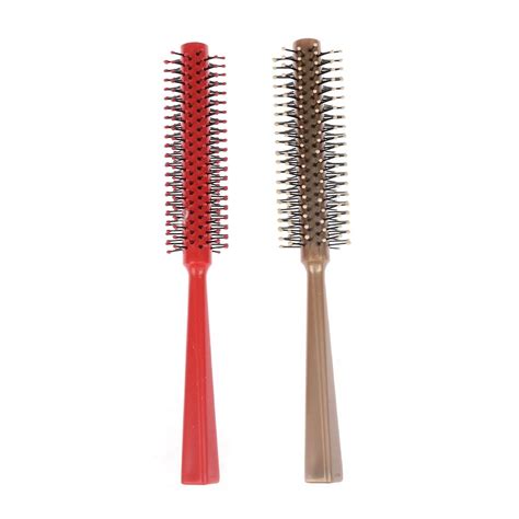 1 Piece Small Round Hair Brush for Thin or Short Hair Round Nylon Hair Brush - Walmart.com