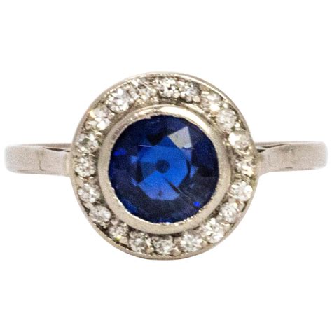 Edwardian Sapphire And Diamond Ring For Sale At 1stdibs