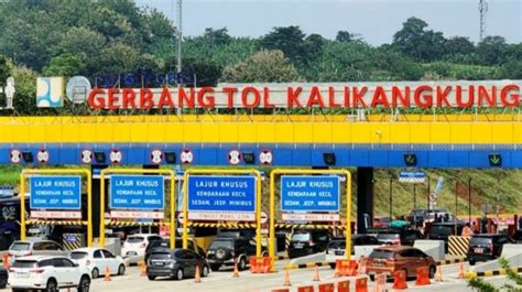 Gerbang Tol Kalikangkung Kembali Dinormalkan Jadi Dua Arah Begini