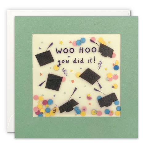 Woo Hoo Graduation Card With Paper Confetti Paper Shakies By James