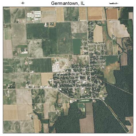 Aerial Photography Map Of Germantown Il Illinois