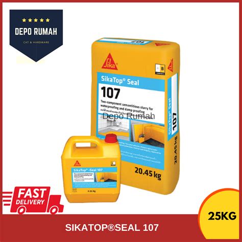 Sika Sikatop Seal 107 Waterproofing System Cement Based 25kg Slurry