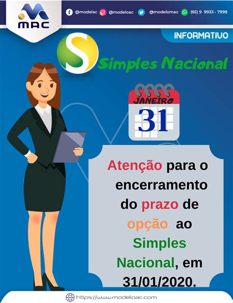 SIMPLES NACIONAL Prazo de opção Modelo Assessoria e Consultoria