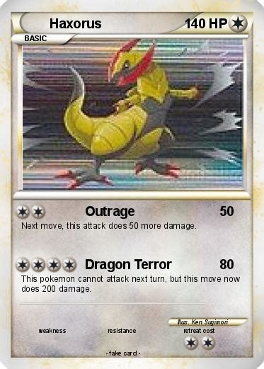 Pokémon Haxorus 80 80 - Outrage - My Pokemon Card