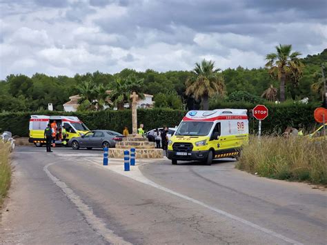 Un Motorista Resulta Herido En Un Accidente Ocurrido Entre Xàbia Y Benitatxell