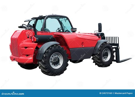 Industrial fork lift truck stock photo. Image of delivery - 24573160