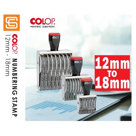 Colop Numbering Stamp Height Mm Mm Mm Bands Cop