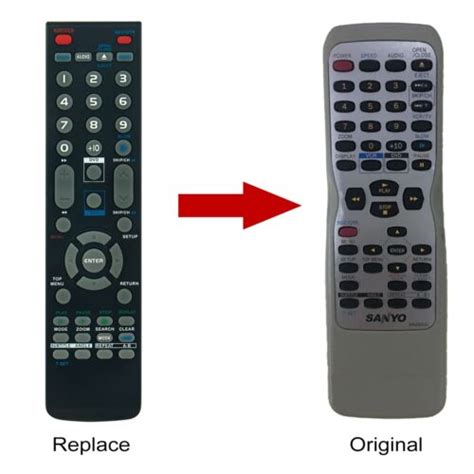 Na Ud Replace Remote Control Fit For Sanyo Dvd Vcr Combo Dvw