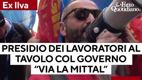 Ex Ilva Presidio Lavoratori Al Tavolo Con Il Governo Via Mittal