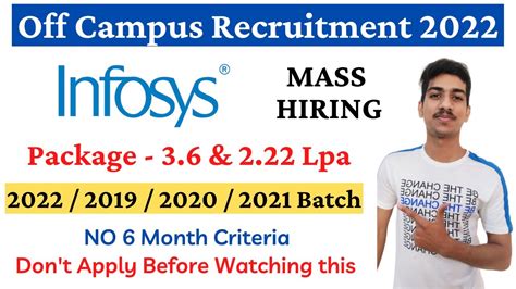 Infosys Recruitment 2022 Infosys Off Campus Drive 2022 Infosys Hiring 2020 2021 2022