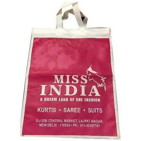 Printed Handle Type D Cut Non Woven Shopping Bags At Rs 1 Piece In New