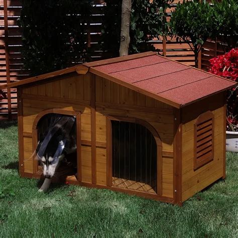 Double Dog House Wooden Dog Kennel Cheap Dog Houses For Sale Buy Dog