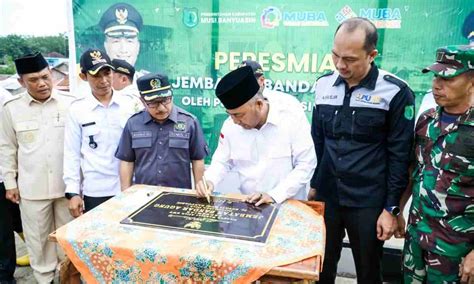 Muba Gelontor Dana Rp80 Miliar Bangun 5 Jembatan Hingga 40 Kilometer