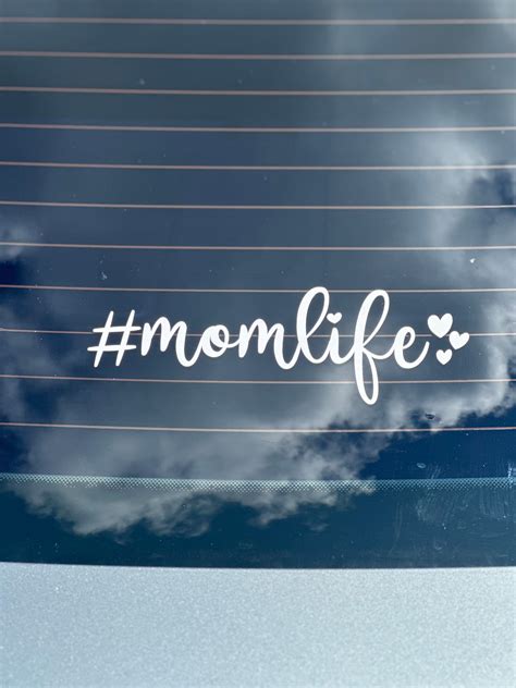 Momlife Car Decal Car Window Decal T For Mom Momlife Car Decal