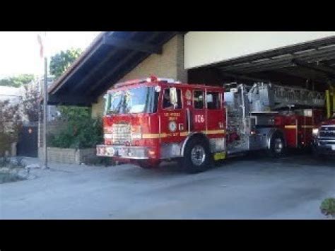 LACoFD Engine 106 Quint 106 Responding YouTube