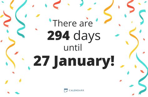 How Many Days Until 27 January Calendarr