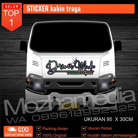 Jual Sticker Traga Driver Muda Granmax L300 Canterl Elf Nmr Custom Nama