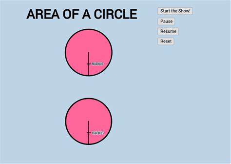 Circle Area By Peeling Geogebra