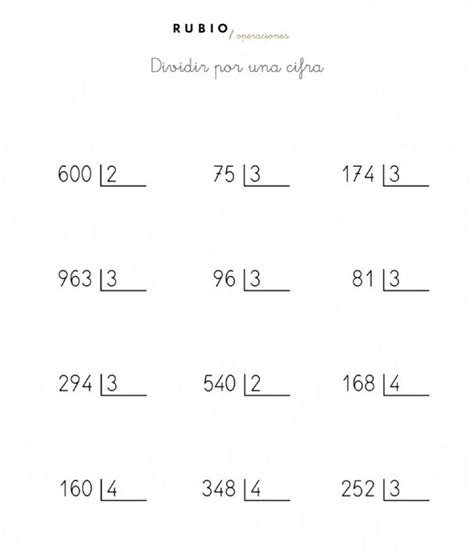 Fichas De Divisiones Por Dos Cifras En Pdf Artofit