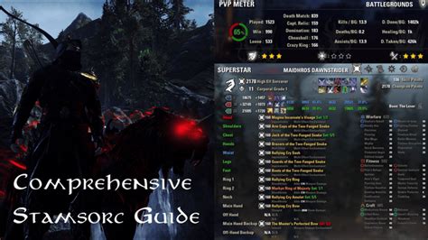 Comprehensive Stamina Sorcerer PvP Guide [Bow/Bow Lost Depths] : r ...