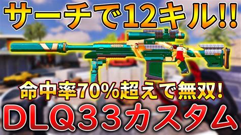 【codモバイル】dlq33 大人気srのホリデー迷彩でレジェ帯サーチ無双‼️最強カスタムも紹介！ Youtube