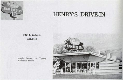 Henry's Menu