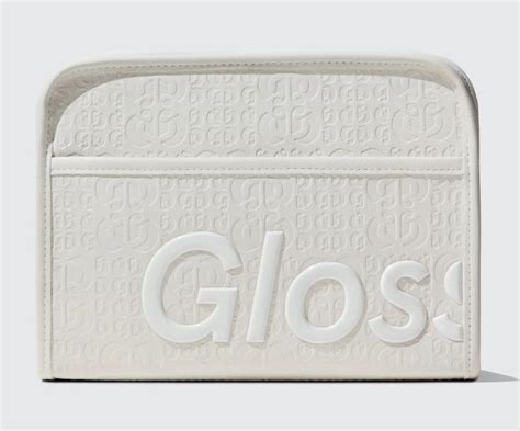 Glossier Beauty Bag Holiday White Colourway Ranabeauty