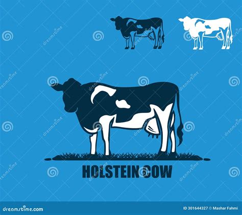 SIMPLE NOLSTEIN MILK COW LOGO Stock Vector Illustration Of Symbol