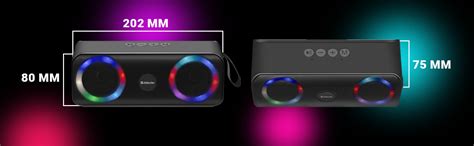 Defender Bluetooth Lautsprecher Q1 Tragbar, Musikbox mit RGB-LED-Licht ...