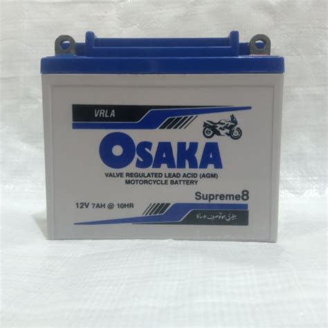 Dry Battery 12v 7ah Osaka Volta Dry Battery Supreme 8 Lead Acid For Honda Cg125se Honda