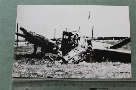 Foto Photo Ca Wehrmacht Flugzeug Airplane Kennung Messerschmitt Bf Me