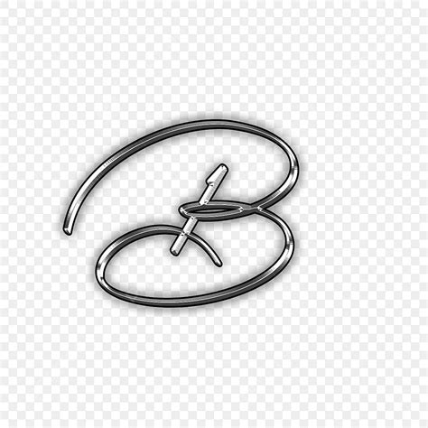 Alphabet B PNG Picture, B Metal Signature Alphabet Font Style, Sliver, Alphabet, B PNG Image For ...