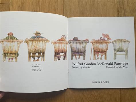 Wilfrid Gordon Mcdonald Partridge Mem Fox Julie Vivas 1987 1st Puffin