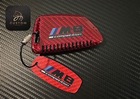 Genuine Carbon Fiber Key Fob Cover For Bmw M8 Competition Exclusive Pa