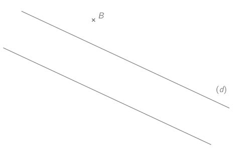 Tracer la parallèle à une droite passant par un point donné 6e