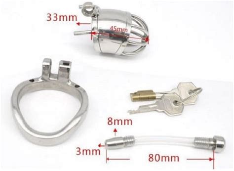 Relaxation Metal Male Chastity Device 304 Stainless Steel Anti Off