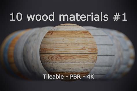 10 Wood Materials #1 | 2D Wood | Unity Asset Store