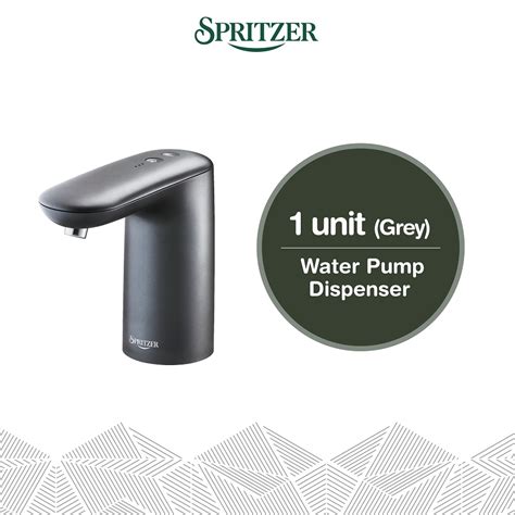 spritzer water pump dispenser grey