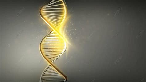 Fundo Aura Radiante De Cadeias De Dna De Dupla Hélice Em Renderização