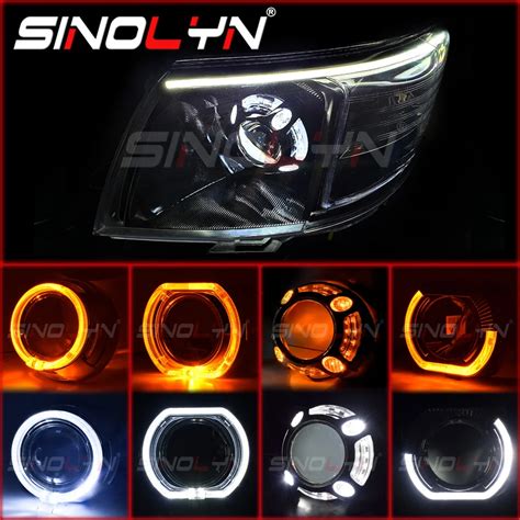 Sinolyn Cubiertas De Ojos De Ngel LED Para Hella 3R G5 Koito Q5 WST Se