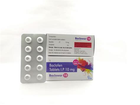 Baclofen 10 Mg Tablets Manufacturer Supplier And Franchise