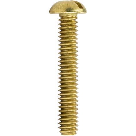 10 24 Brass Round Head Machine Screws Bolts Slotted Drive All Lengths Available Ebay